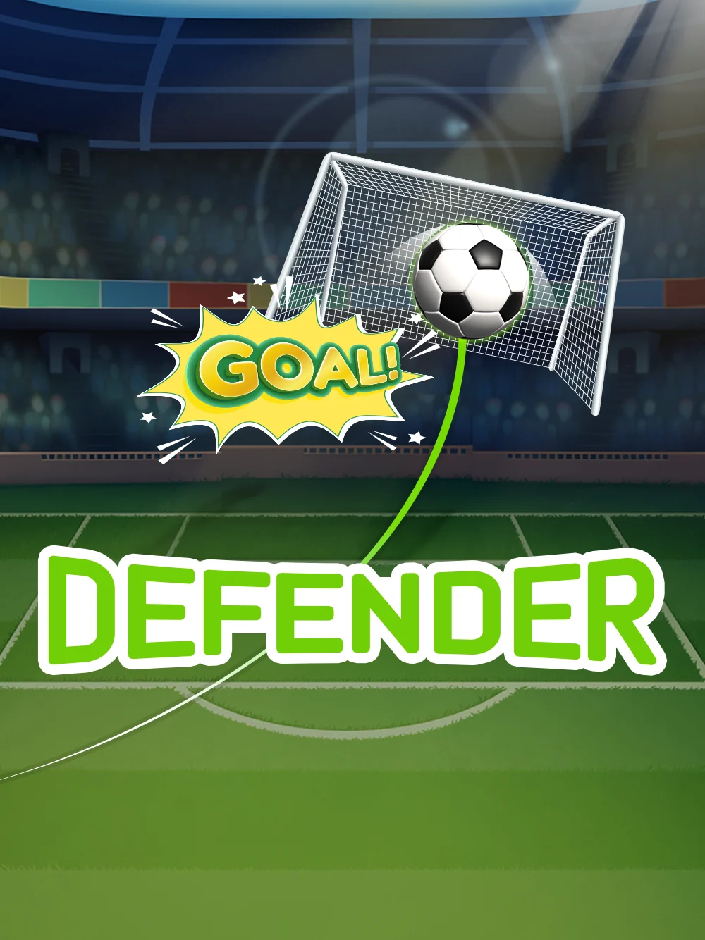 Juego deportivo de defensa con energía competitiva y ritmo de torneo.